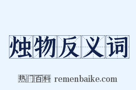 烛物反义词是什么意思的图片